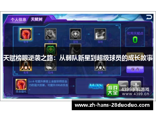 天赋榜眼逆袭之路:从弱队新星到超级球员的成长故事 天赋榜眼逆袭之路:从弱队新星到超级球员的成长故事